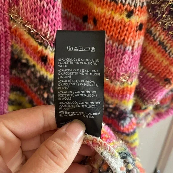 Anthropologie Juliette Space-Dyed Longline Cardigan Duster Knit Kimono - Picture 6 of 10